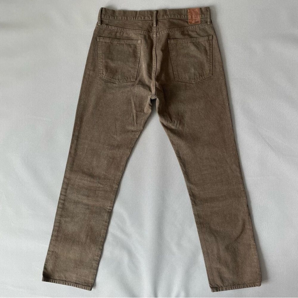GAP Slim Button Fly Stone Wash Brown Denim Jeans Men’s Size 34x32